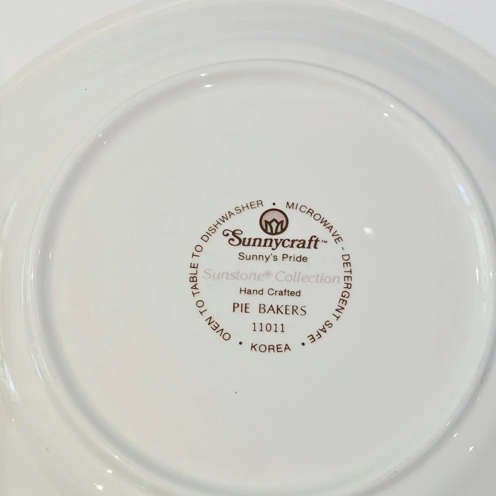 Sunnycraft Sunny's Pride Lemon Meringue Pie Recipe Baking Dish Korea 11011